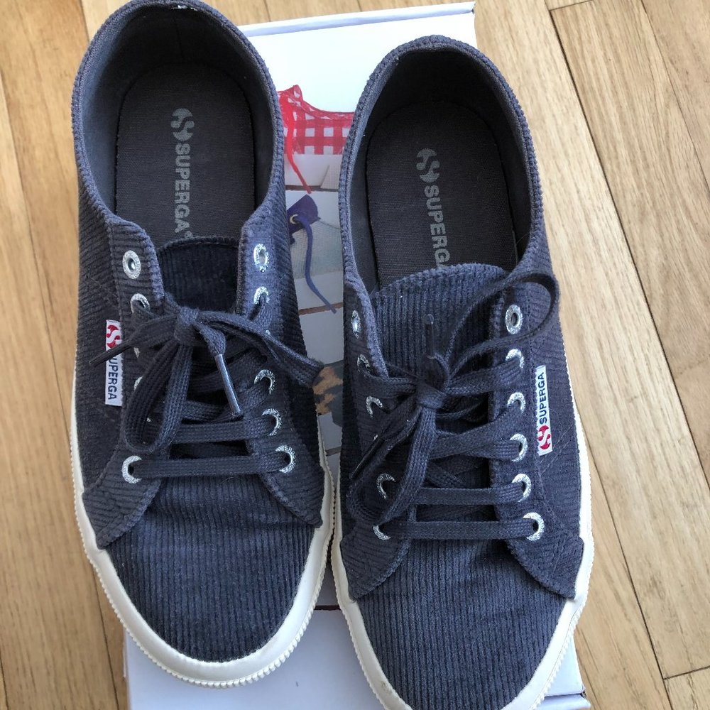 Superga Women's Cotu Classic 2 Sneaker, Vintage Blue, 39.5 EU/8.5 M US